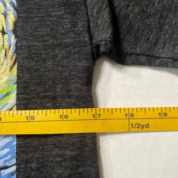 Star Wars Mens Tee Gray Size S Graphic Storm Trooper Van Gogh Short Sleeve Crew - Picture 7 of 9